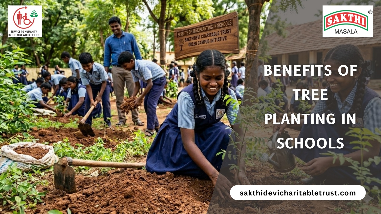 benefits of tree plantation in schools - sakthidevi charitable trust